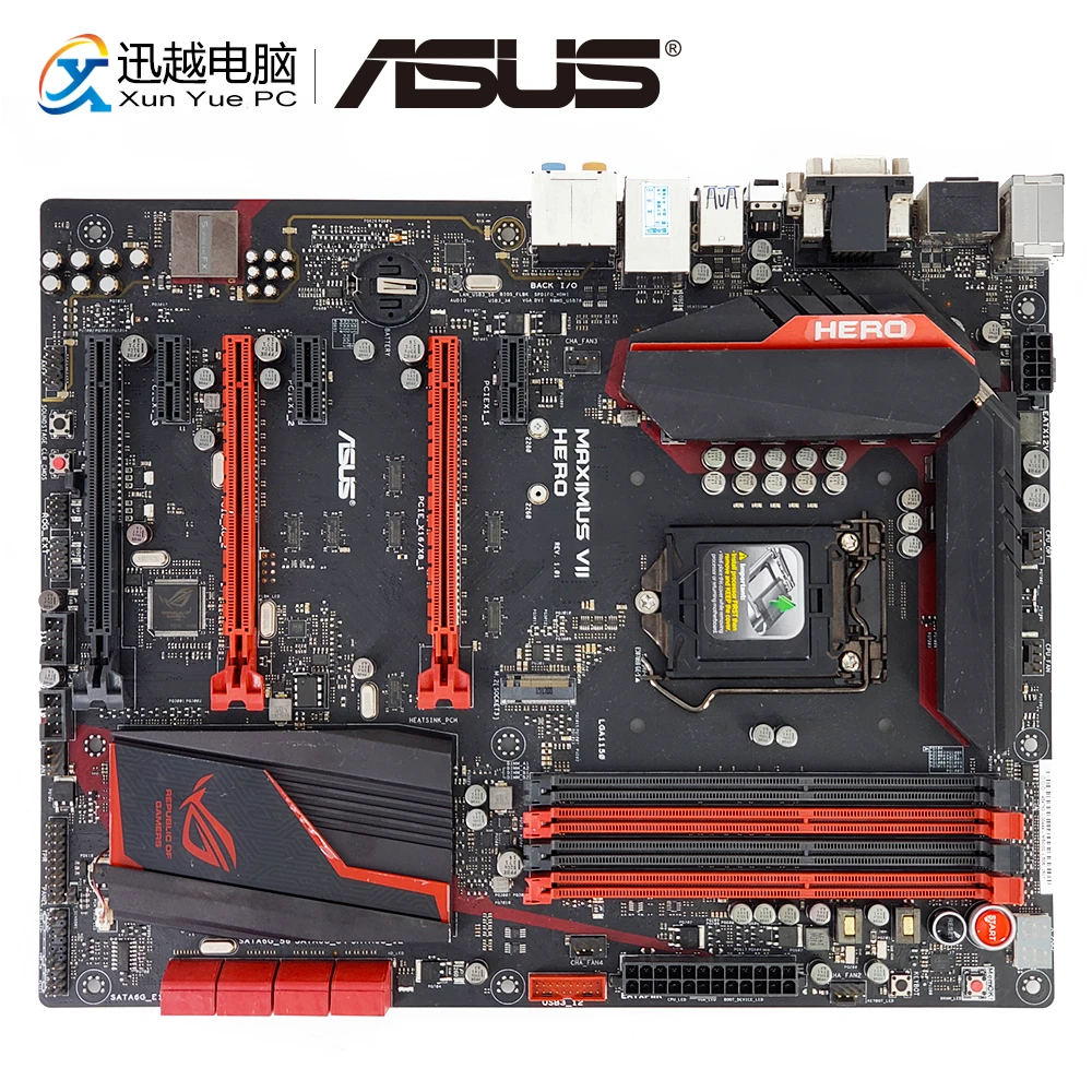 Материнская плата Asus MAXIMUS VII HERO для настольных ПК Z97 LGA 1150 Core i7 i5 i3 DDR3 32G SATA3 USB3.0 M.2 ATX
