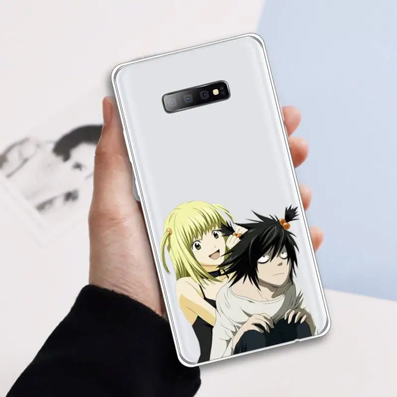 

Death Note Anime Ryuk kira Phone Case Transparent For Samsung Galaxy A 71 21s S note 8 9 10 plus 20 ultra