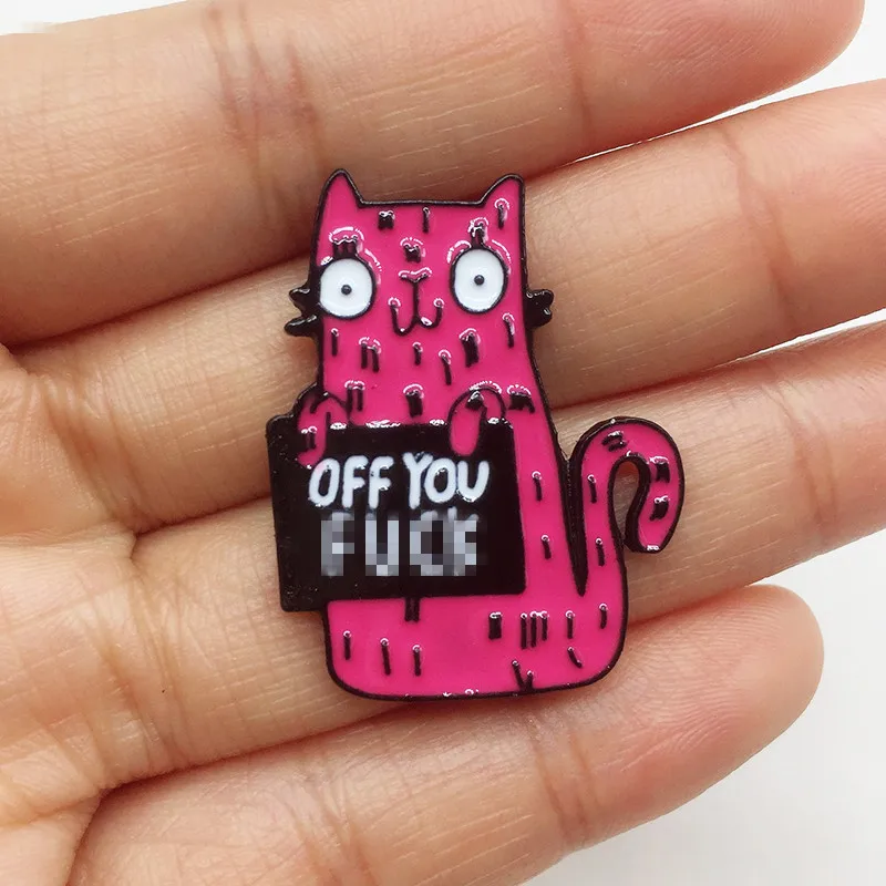 Милая мультяшная доска объявлений металлическая брошь с эмалью красная роза