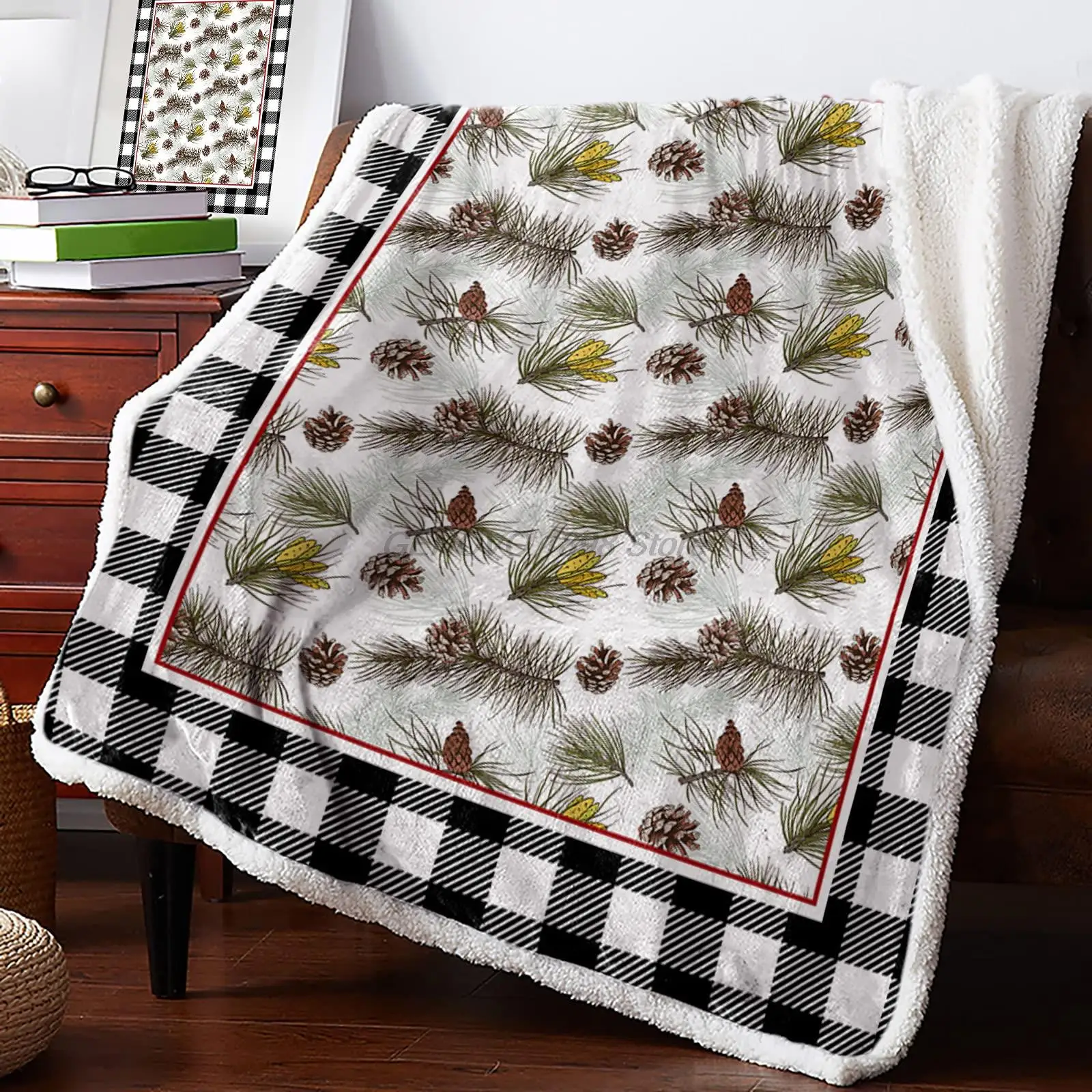 

Luxury Fleece Throw Blanket for Couch, Thick Fuzzy Fluffy Soft Cozy Bed Blanket, Reversible Sherpa Fleece Blanket for Sofa Chair