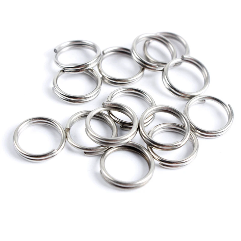 100 шт. разделенные кольца из нержавеющей стали для кривошипа двойной круглый