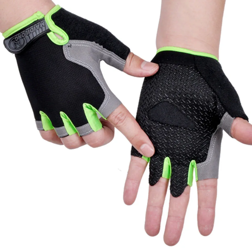 

HOT Cycling Anti-slip Anti-sweat Men Women Half Finger Gloves Breathable Anti-shock Sports Gloves Bike Bicycle Glove