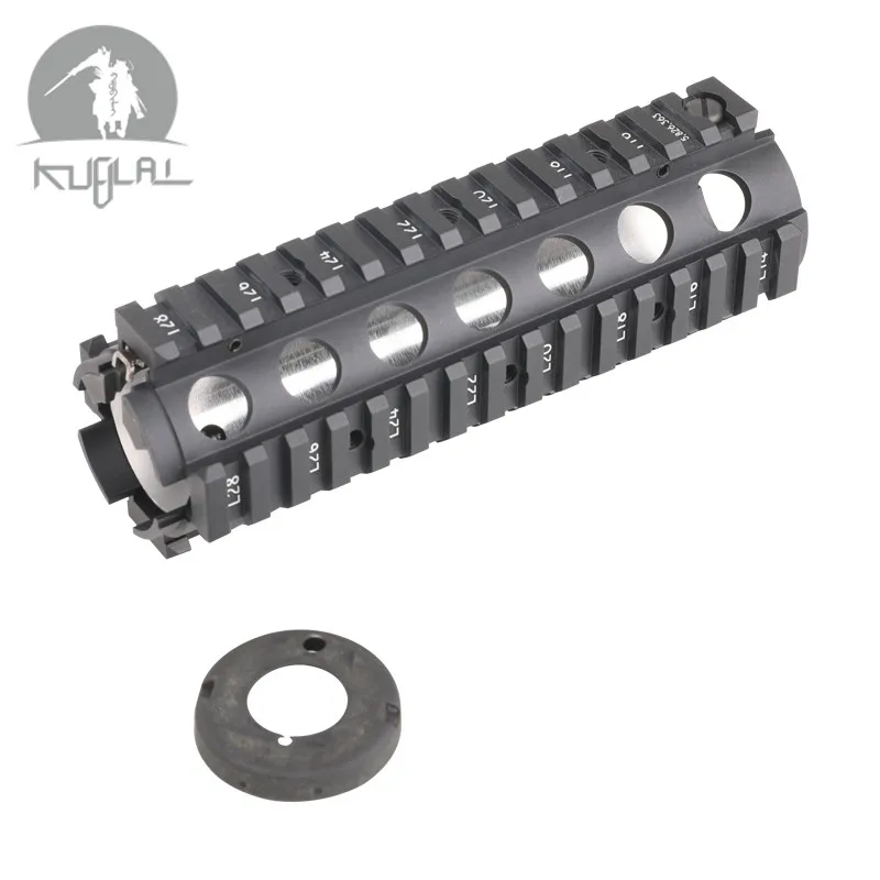 Гелевый бластер страйкбол AEG RIS Handguard 7 дюймов CNC Picatinny Quad Rails 20 мм 4 рельсовая