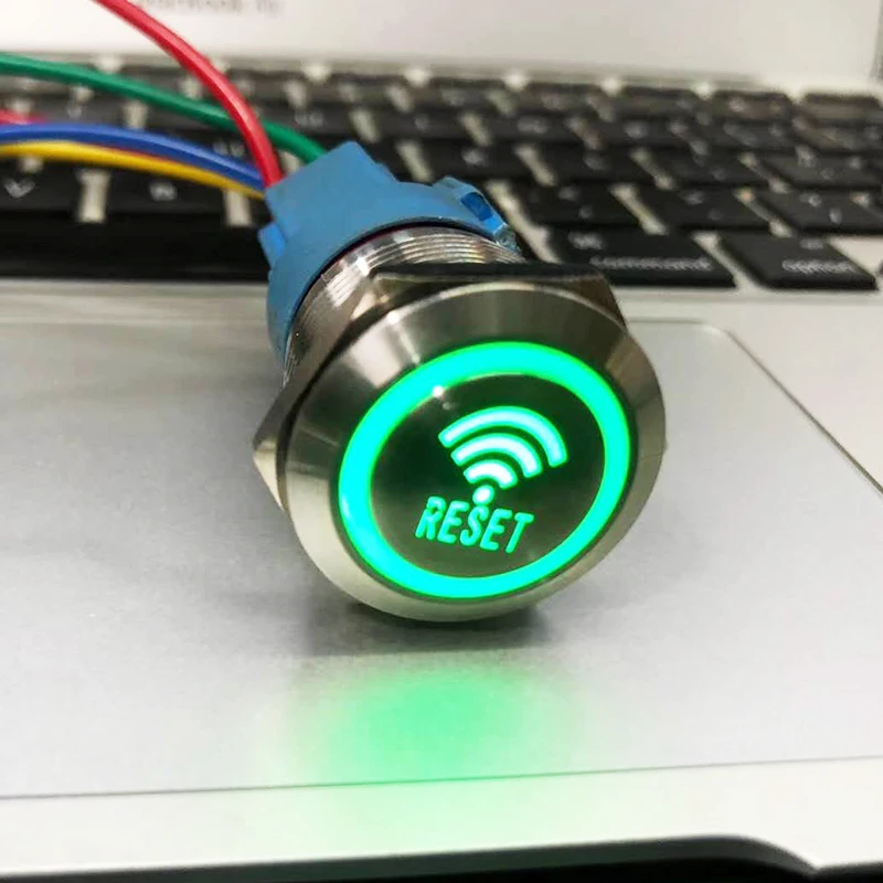 Металлический кнопочный переключатель символы рисунка на заказ светодиодный