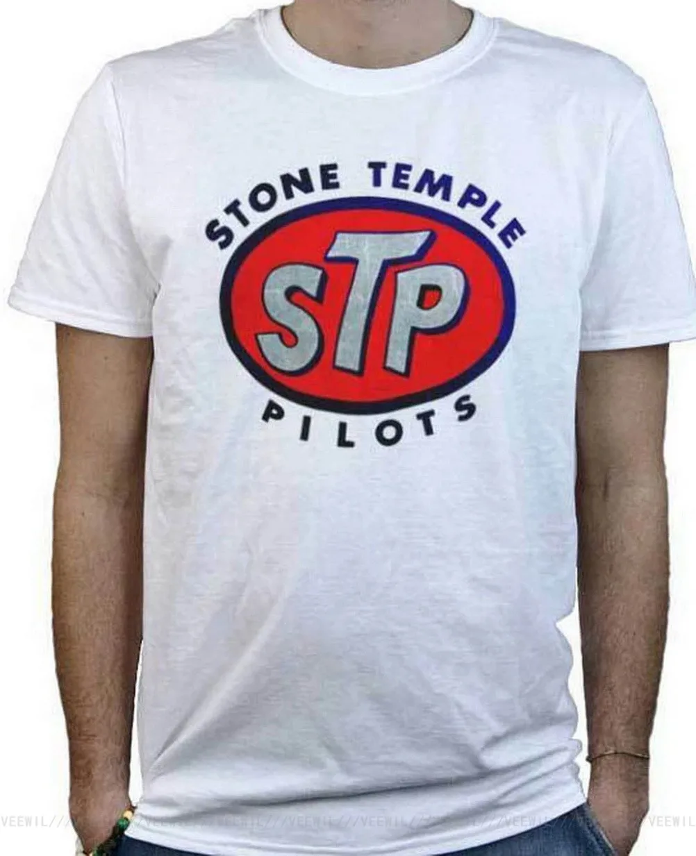 

T-Shirt Stp Music Rock Grunge White Printed Personalized W Cotton Tee Shirt For Youth Middle-age The Old