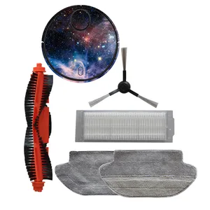 Роботизированный фильтр HEPA, боковая круглая щетка, Швабра, тканевая наклейка, пленка для робота Xiaomi STYJ02YM Mi, вакуумная Швабра Pro, запчасти, аксессуары