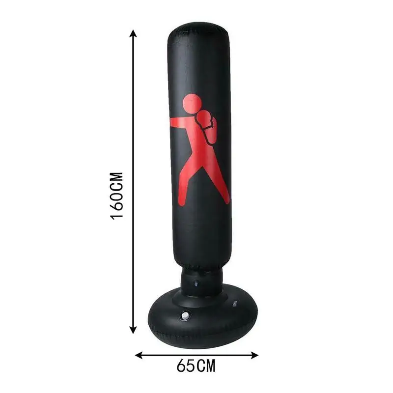 

New Inflatable Boxing Sandbag Stress Punching Tower Bag Standing Fitness Training Pressure Relief Bounce Back Sandbag