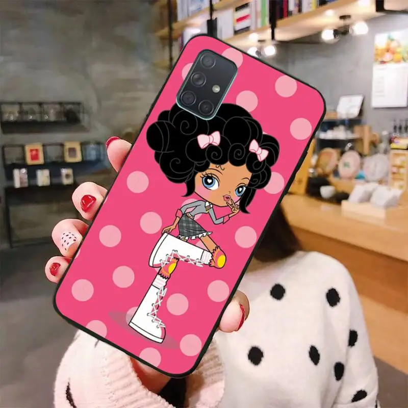 CUTEWANAN мультфильм Kuu Harajuku черный ТПУ мягкий чехол для телефона Samsung A10 A20 A30 A40 A50 A70 A80