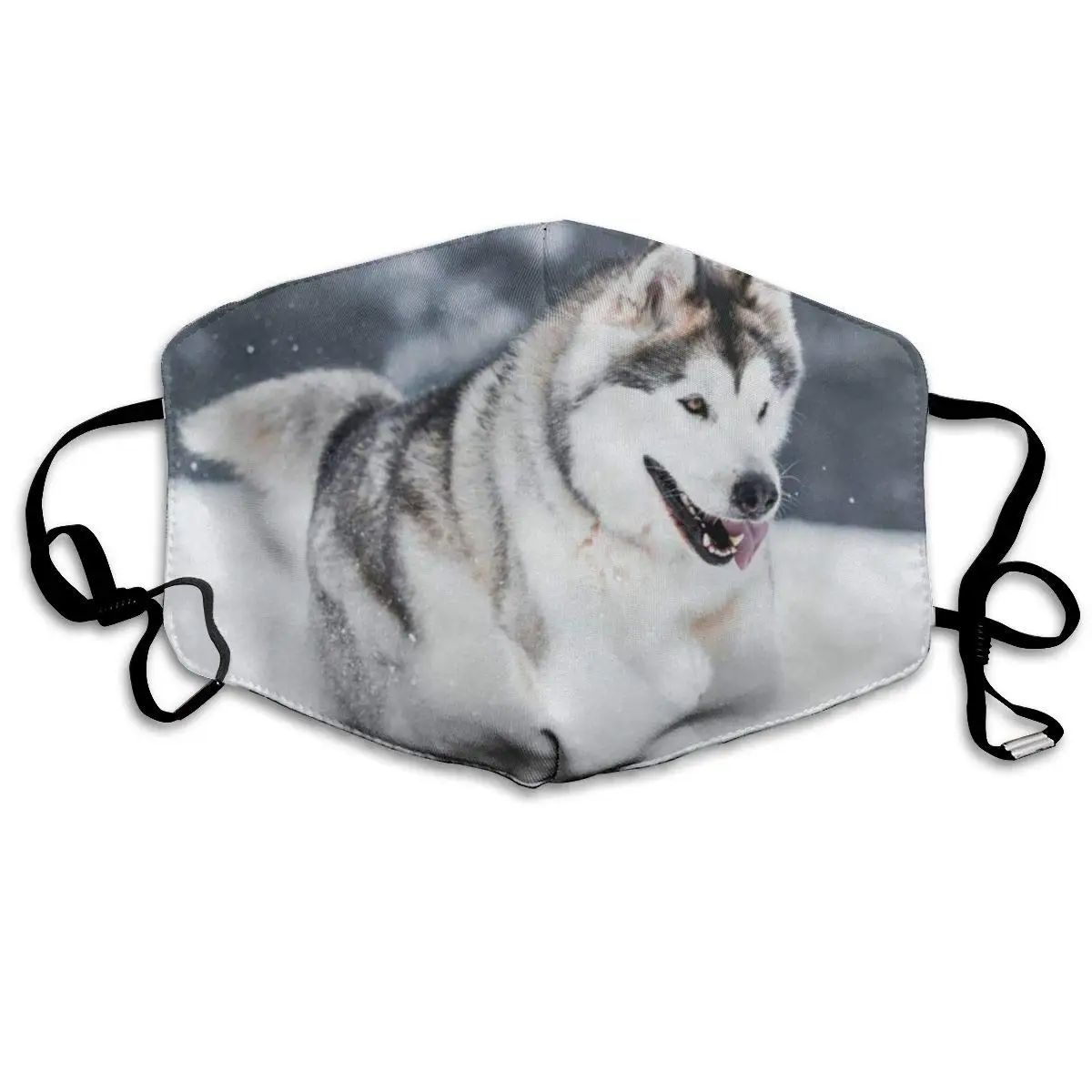 

Маска для лица из Аляски, маламут для бега, чудесная велосипедная Лыжная маска на половину лица с заушными петлями для девочек