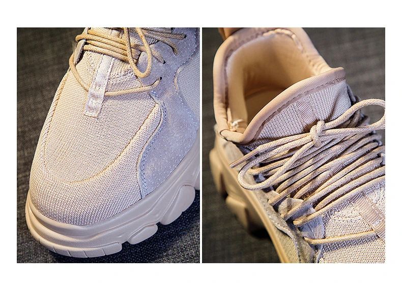 Обувь для девочек; женские кроссовки на платформе из натуральной кожи; zapatos de mujer; Брендовая женская обувь черного цвета на толстой подошве; обувь для папы