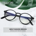ZENOTTIC анти-синий светильник, компьютерные очки для женщин и мужчин, ретро круглые антиголубые лучи, очки, очки для близорукости, оптические оправы для очков
