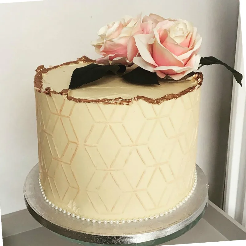 НОВЫЕ геометрические ромбовидные формы для торта индивидуальные трафареты