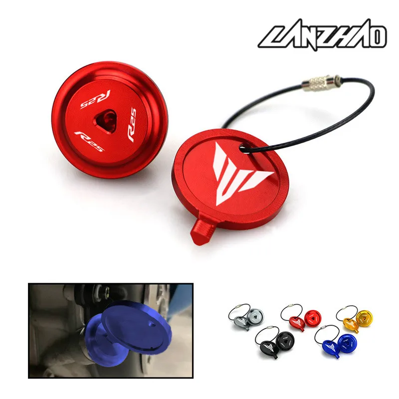 

YZF R25 13-20 years motorcycle performance CNC aluminium alloy anti-theft oil engine oil feet screw cover