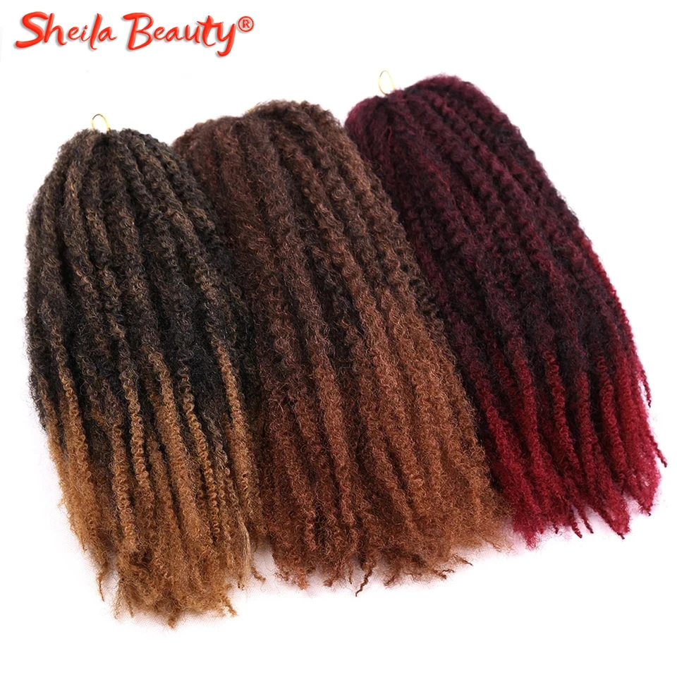 Омбре крючком волосы марли косы афро Kinkly кудрявые Braidng для наращивания