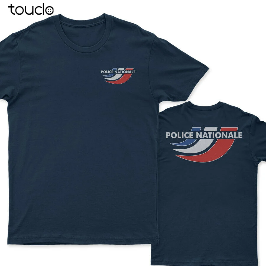 

New Police Nationale France French T shirt double sided