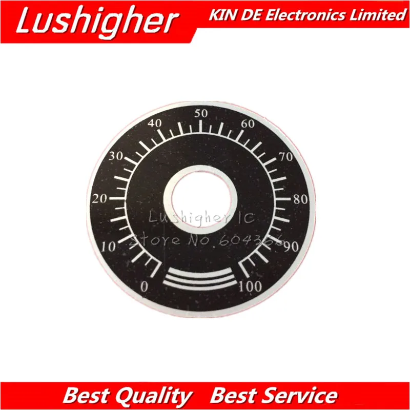

10 шт. 0-100 WTH118 Потенциометр ручка с цифровой шкалой цифровые весы могут быть оснащены WX112 TOPVR