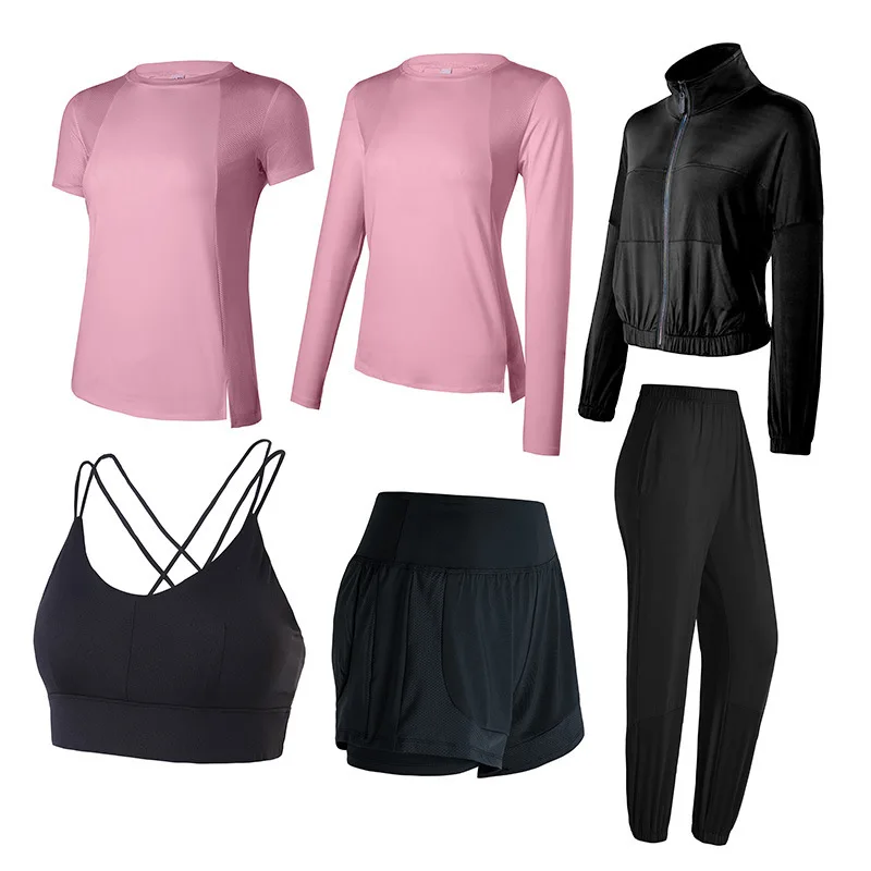 

Quick-drying clothes loose plus size yoga clothes gym running sports suit