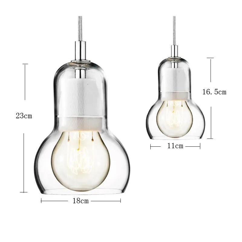 

Home Modern Simple Restaurant Living room Chandelier Creative Personality Bar Bedroom Balcony Gourd Glass Chandelier Study