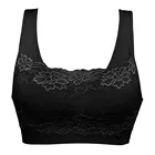 Женский бюстгальтер без косточек, Женский Топ без косточек, женский бюстгальтер без косточек, топ с кружевной передней крышкой, спортивный бесшовный бюстгальтер, однотонный