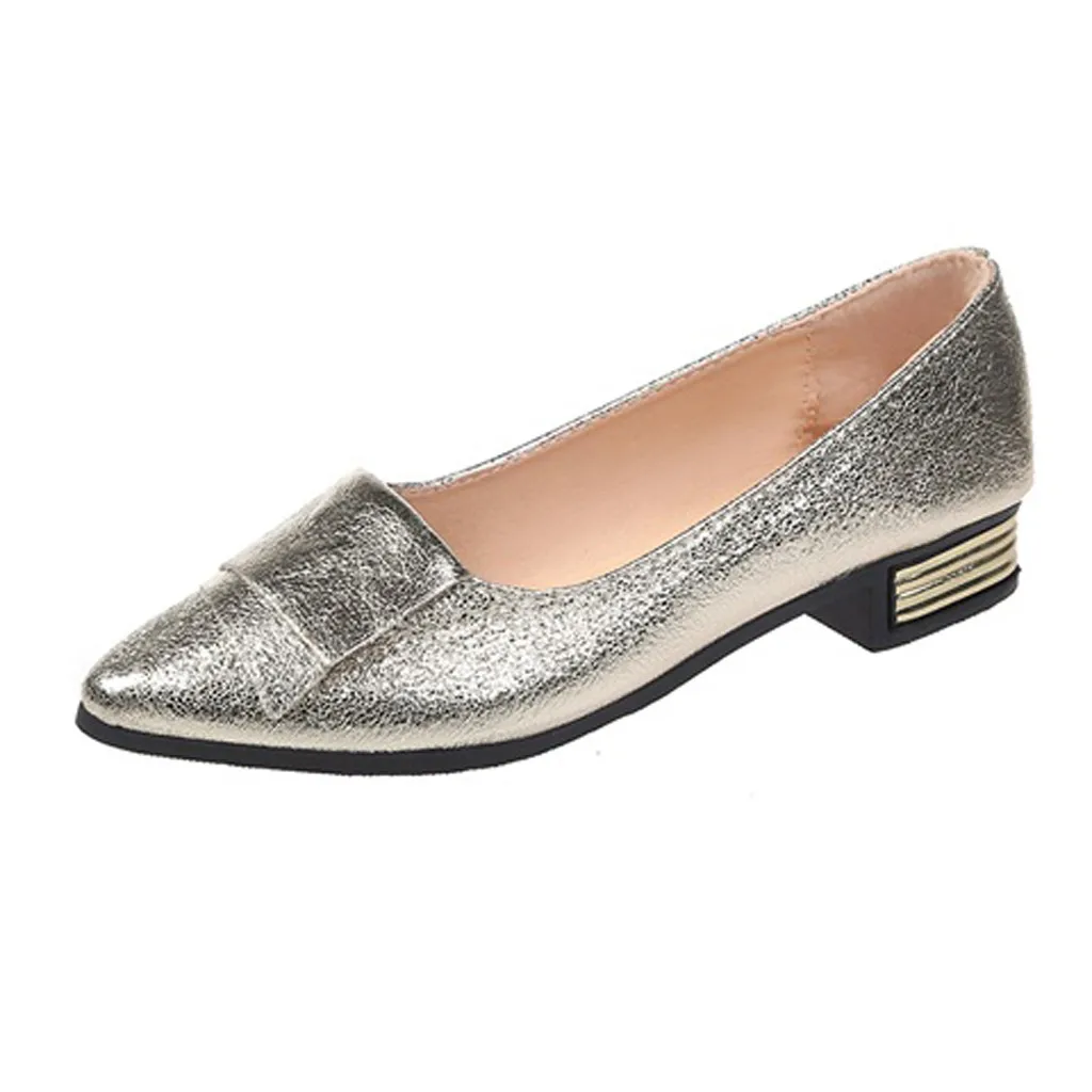 Женские модные элегантные тонкие туфли на плоской подошве Удобная обувь с острым