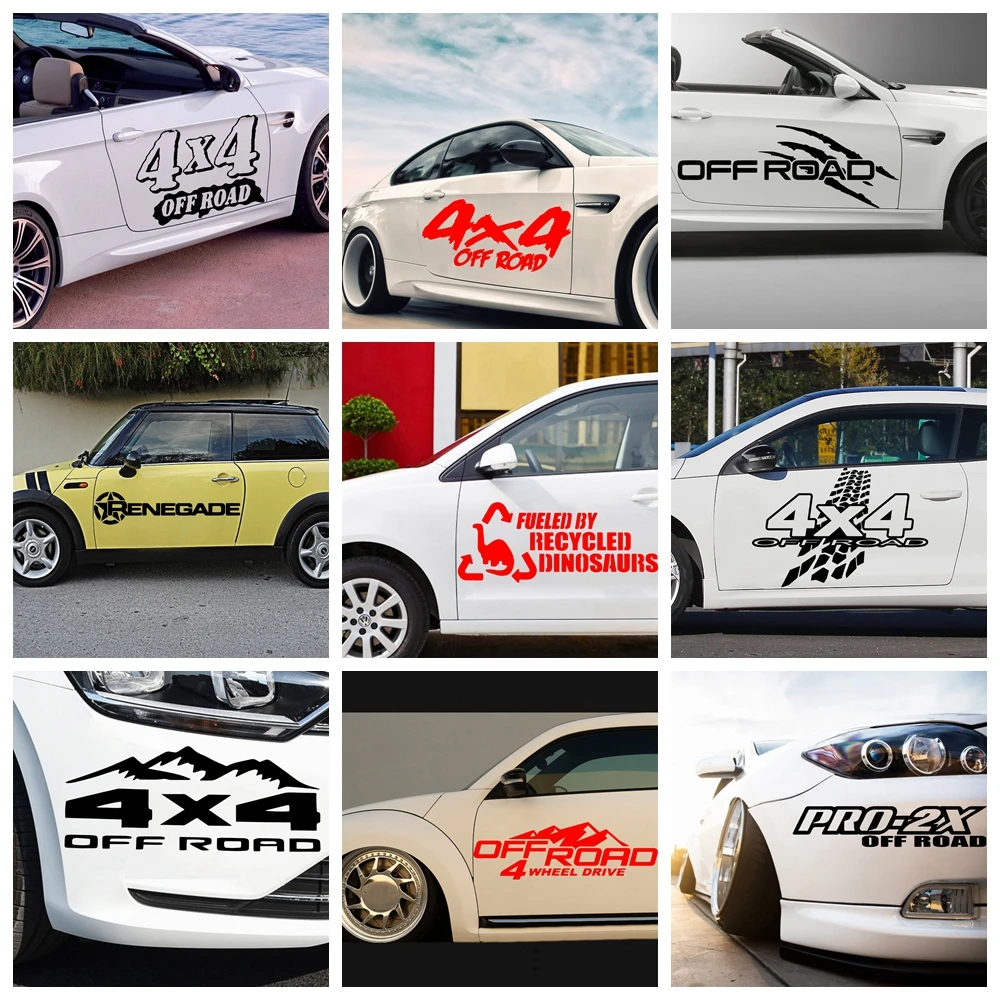 

Art Design 4X4 Car Stickers Fun Vinyl Car-Styling Car Sticker Decals Decor
