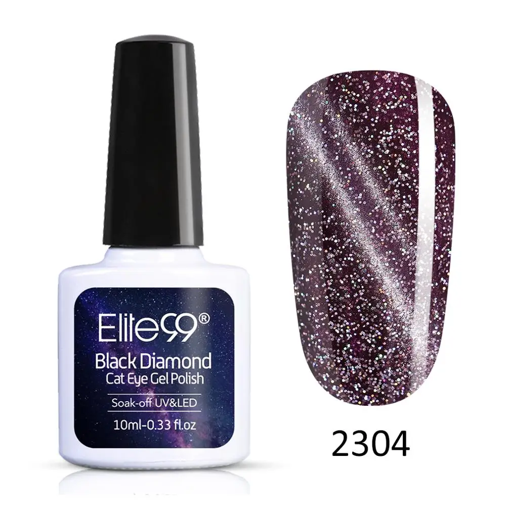 2304 Elite99 10 мл Galaxy Cat Eyes светодиодный Гель-лак для ногтей Хамелеон для использования с магнитом УФ-лак для ногтей Дизайн ногтей Блестящий гель нужен черный базовый слой - Цвет: 2304