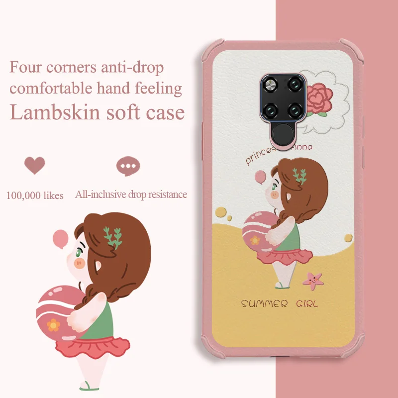

Beach Girl Phone Case For Huawei Mate 20 20Pro Pro Lite Liquid Silicone Cover