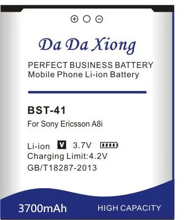DaDaXiong 3700mAh BST 41 Аккумулятор для ony Ericsson Xperia PLAY R800 R800i A8i M1i X1 X2 X2i X10 X10i Play Z1i|battery for|batteries