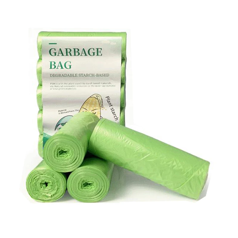 Biodegradable Garbage Bags Ecological Products Disposable For Trash Can Home And Kitchen Wastebasket Compostable Good Household images - 6