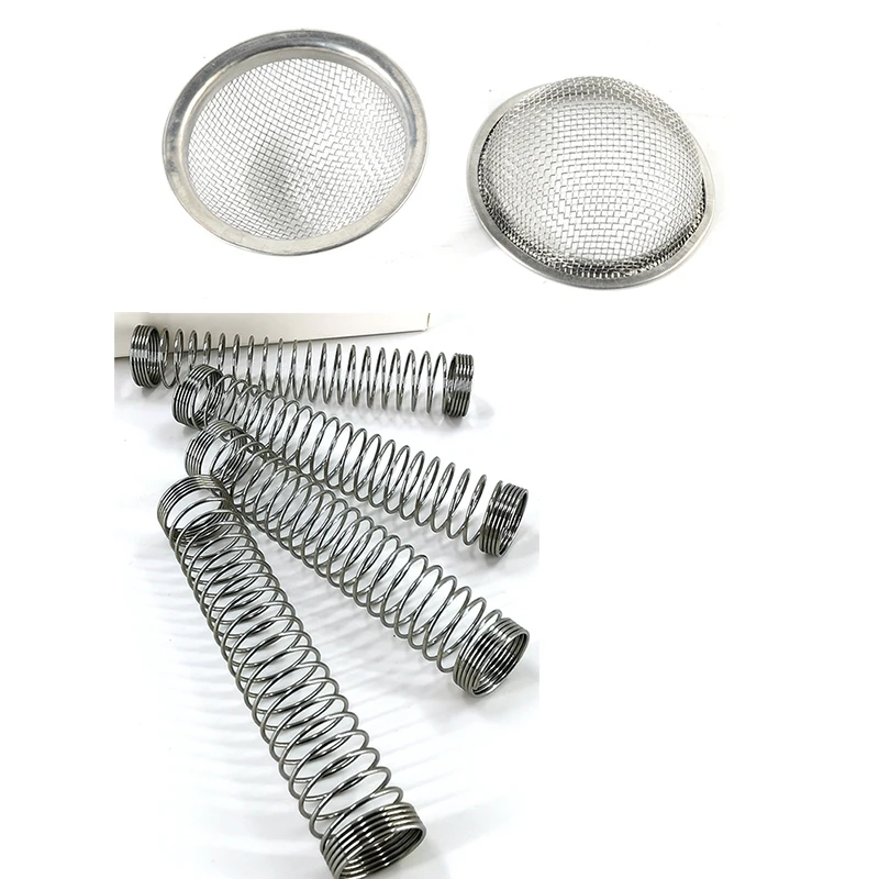 Нержавеющая сталь Материал 110 мм наргиле кальян шланг пружина и серебро из