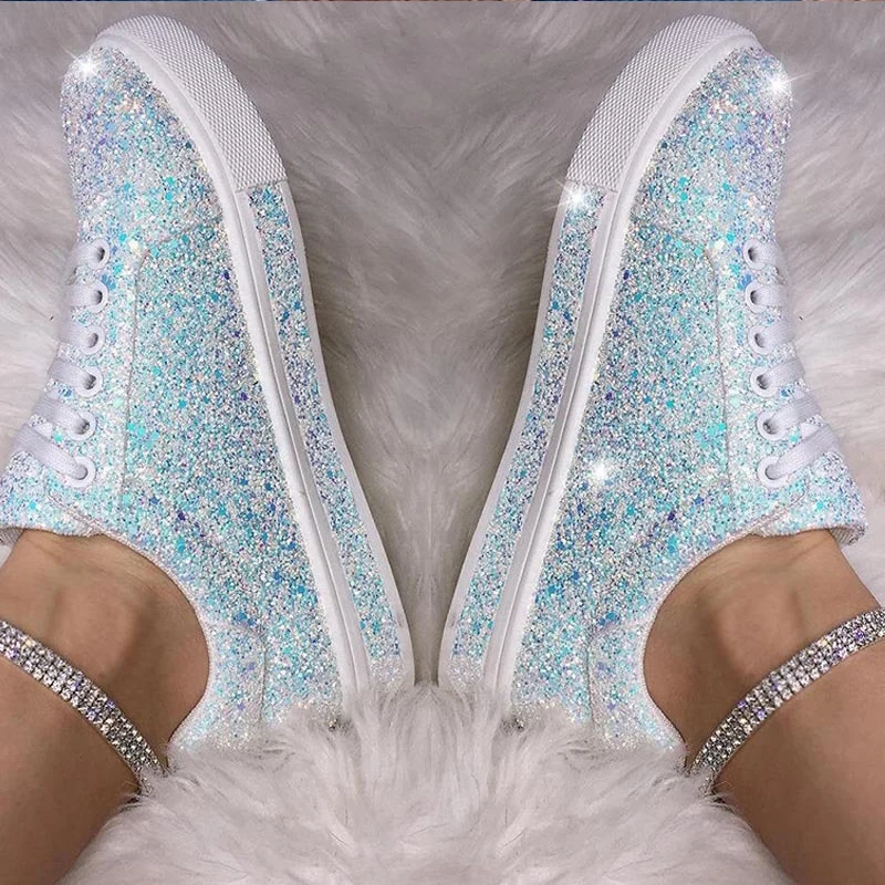 

Женские блестящие туфли на плоской подошве, розовые, черные, синие, серые, повседневные, большие размеры, весна-осень