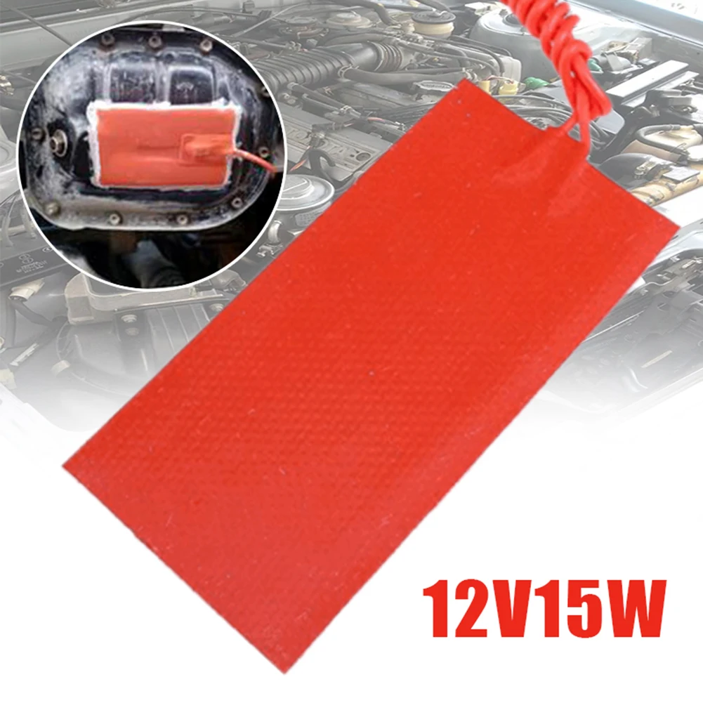 

12V 15W Silicone Heater Pad For 3D Printer Heated Car Fuel Tank Heating Mat Warming Accessories 50x100mm