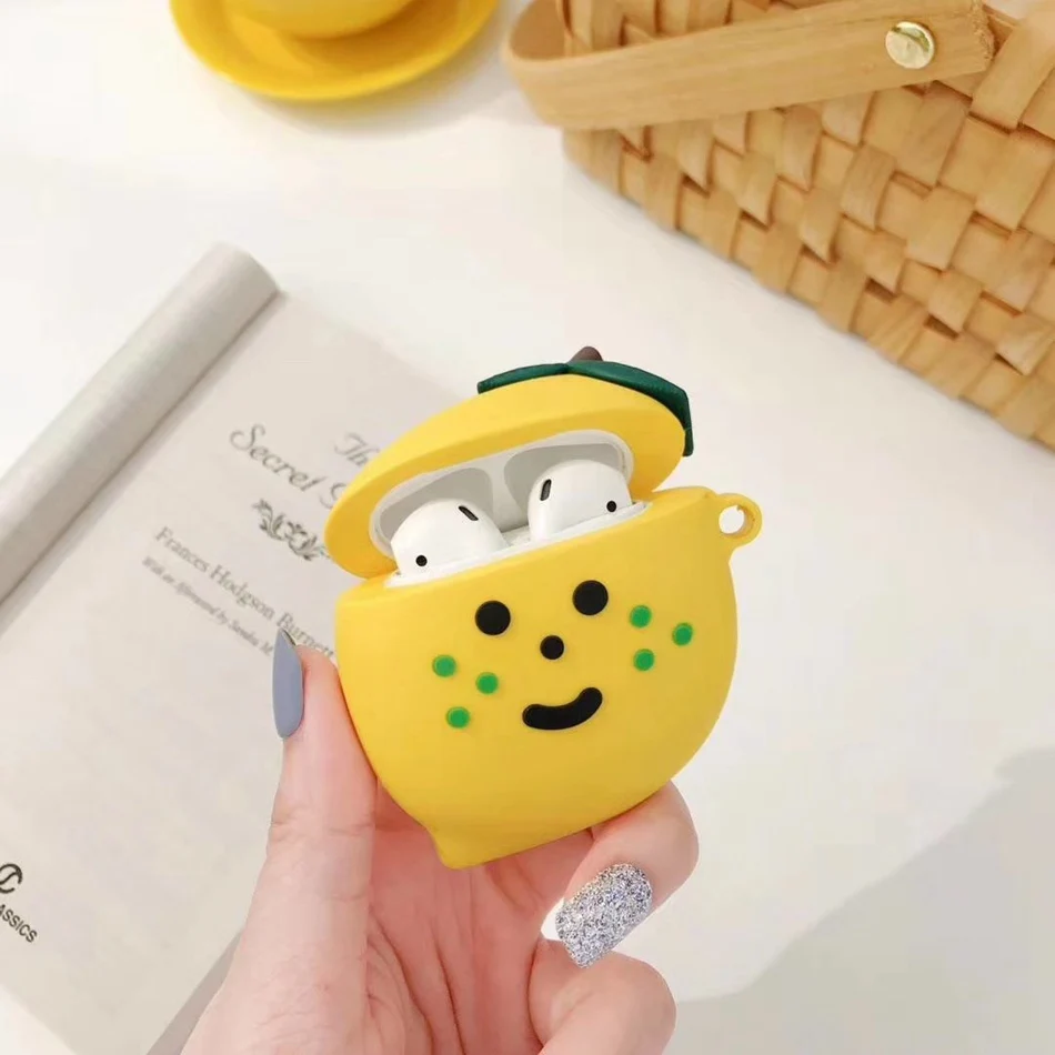 728A1 3D чехол для наушников для AirPods, силиконовый чехол с милым мультяшным изображением сакуры, Розовая звезда, Крыло ангела, чехол для Apple Air pods, 2 кольца на палец - Цвет: 728A1