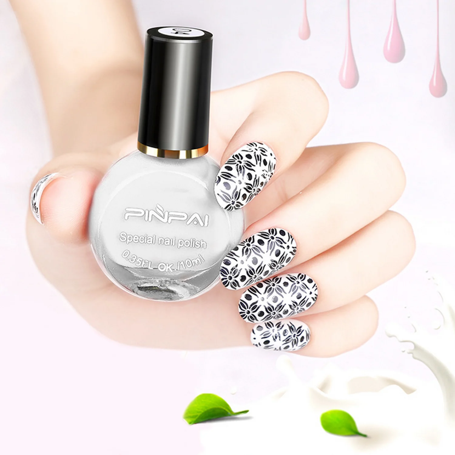 2 шт. стемпинг ногтей покрытие верхнее для дома Профессиональная парикмахерская