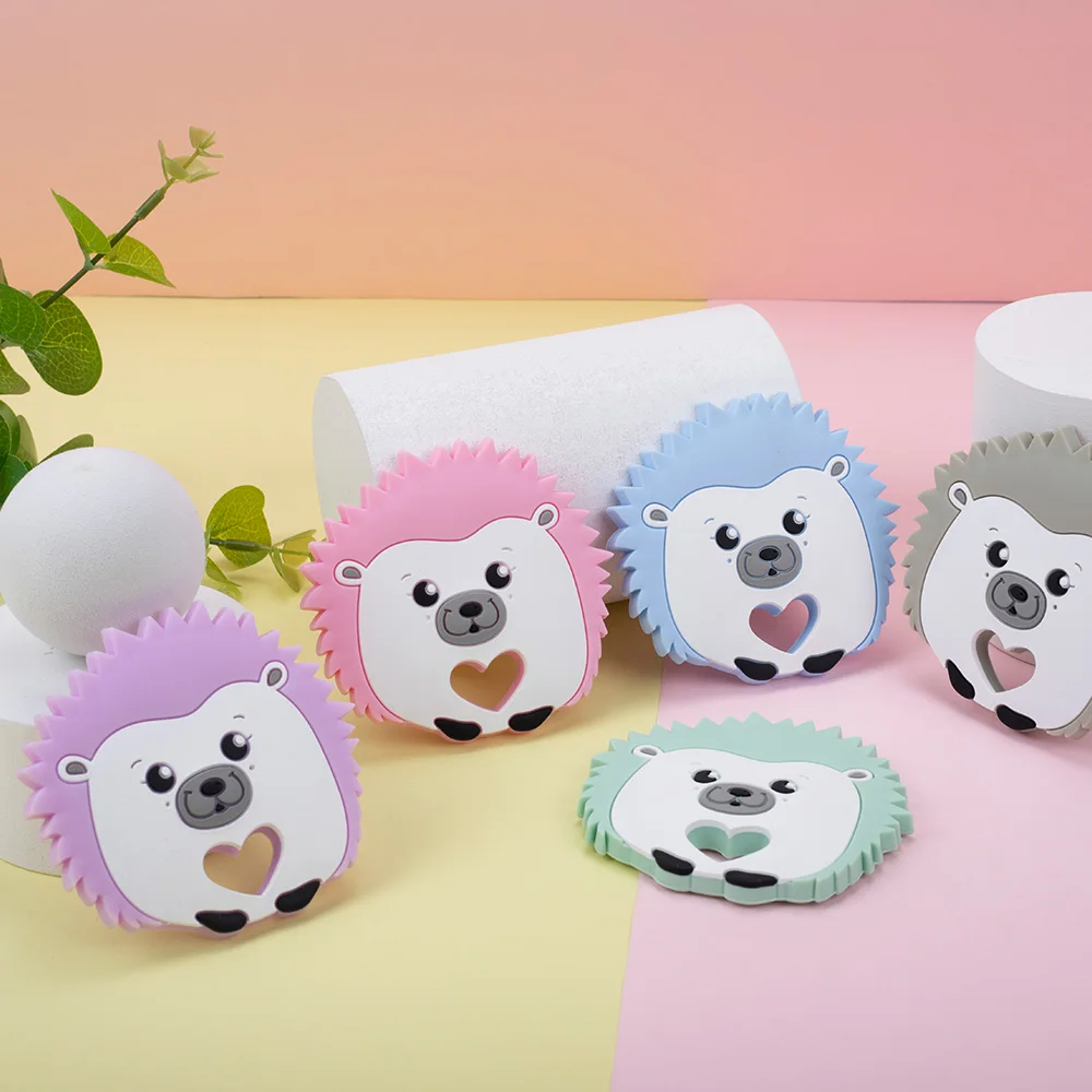 Sunrony-mordedor de silicona de 5 piezas para beb&eacute;, collar de dentici&oacute;n de beb&eacute; de dibujos animados, productos para beb&eacute;, juguetes para ni&ntilde;os peque&ntilde;os-1