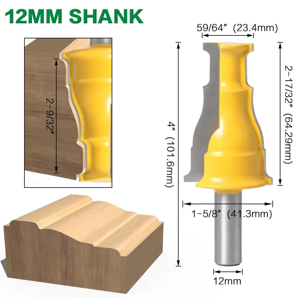 

Фреза для дверных и оконных профилей JGZUI 1/2", 12 мм