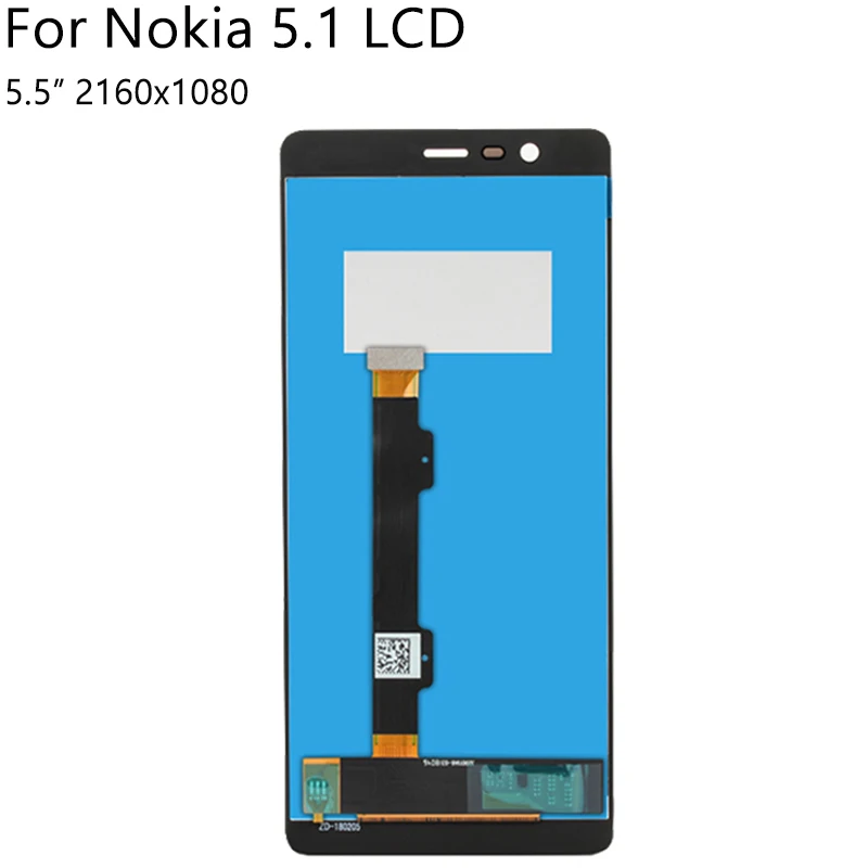 5," для Nokia 5 5,1 5,1 Plus ЖК-дисплей с сенсорным экраном дигитайзер сборка бесплатные инструменты B-7000 для Nokia N5 X5 дисплей