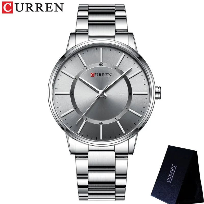 Часы наручные CURREN Мужские кварцевые спортивные брендовые роскошные в стиле