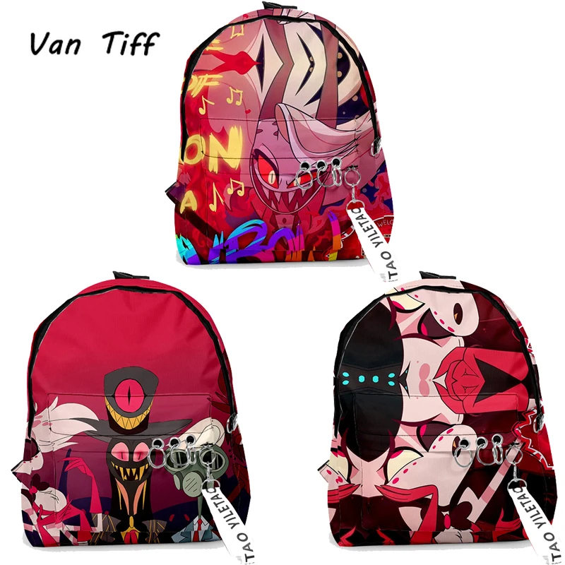 

Рюкзак для косплея аниме хадбин, холщовая дорожная сумка для отеля, школьные ранцы для девочек, рюкзак Чарли, пылесборник, сумка для ноутбука