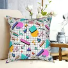 Funky 80S восьмидесятых Мемфис шаблон дизайна Подушка Чехол с принтом домашняя мягкая подушка 80S ретро дизайн 80S ретро-дизайн