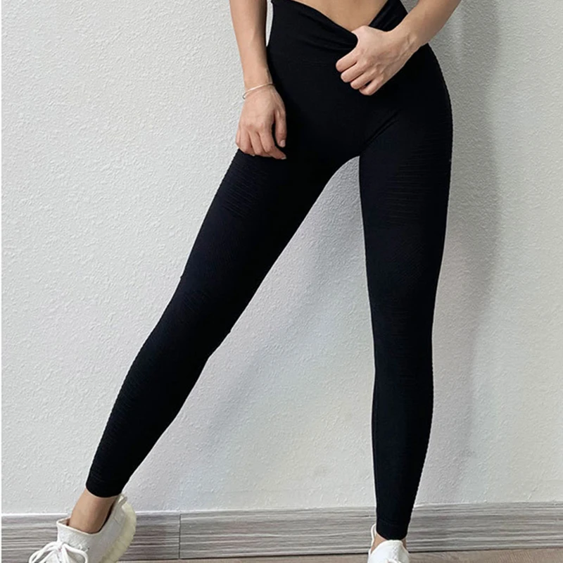 Zhangyunuo Yoga Leggings Fitness Workout Pants Gym Pants Women Sweat Pants High Waist Tights Sports Solid Sexy High Elastic