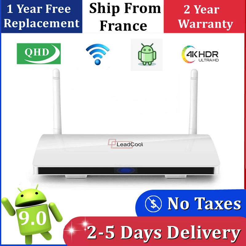 Leadcool ip tv приставка android 9 0 QHDTV Amlogic S905W 4K H.265 2 4G Wifi медиаплеер leadcool Android iptv Доставка из