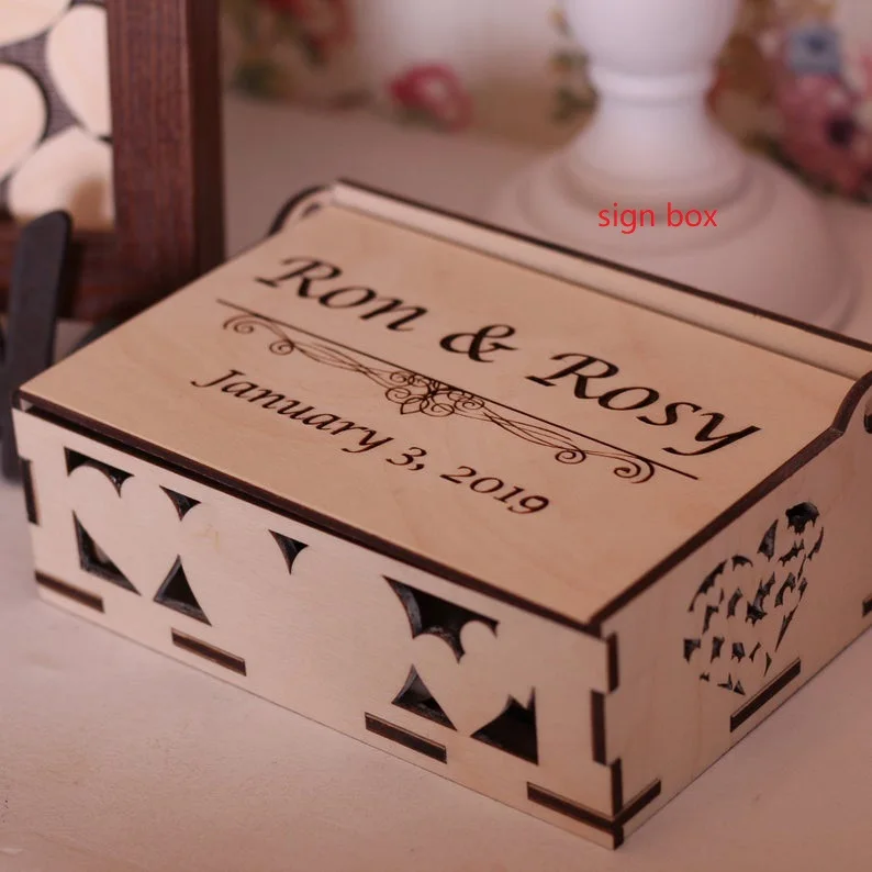 Custom navy shadow box мистер и миссис гостевая книга идея альтернатива drop top сердца