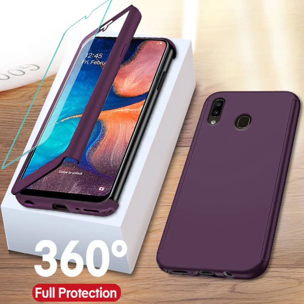Чехол для телефона на 360 градусов Samsung Galaxy S20 Ultra 5G S9 S10 Plus S10e S7 Edge Жесткий Тонкий