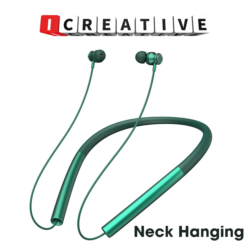 

Спортивные Беспроводные наушники ICREATIVE для бега, Bluetooth, наушники с микрофоном, наушники с шумоподавляющим микрофоном, водонепроницаемые с ш...
