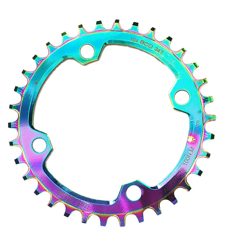 

Mi.Xim Rainbow Bike Chainring 104 BCD Chainwheel for MTB Road Bike