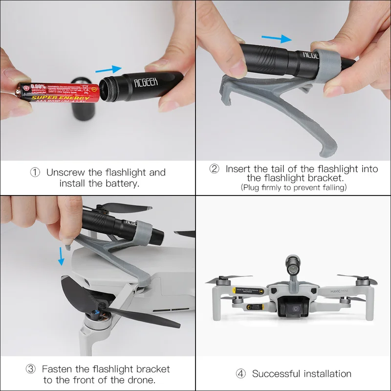 Drone ночной F светильник светодиодный для DJI Mavic мини заполняющий 3D Печатный