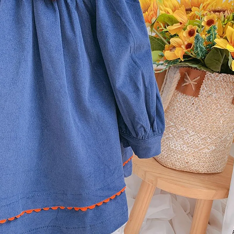 

Children Boutique Spanish Dresses for Baby Girls Turkey Vintage Style Dress Infant Embroidery Frocks Toddler Christening Vestido