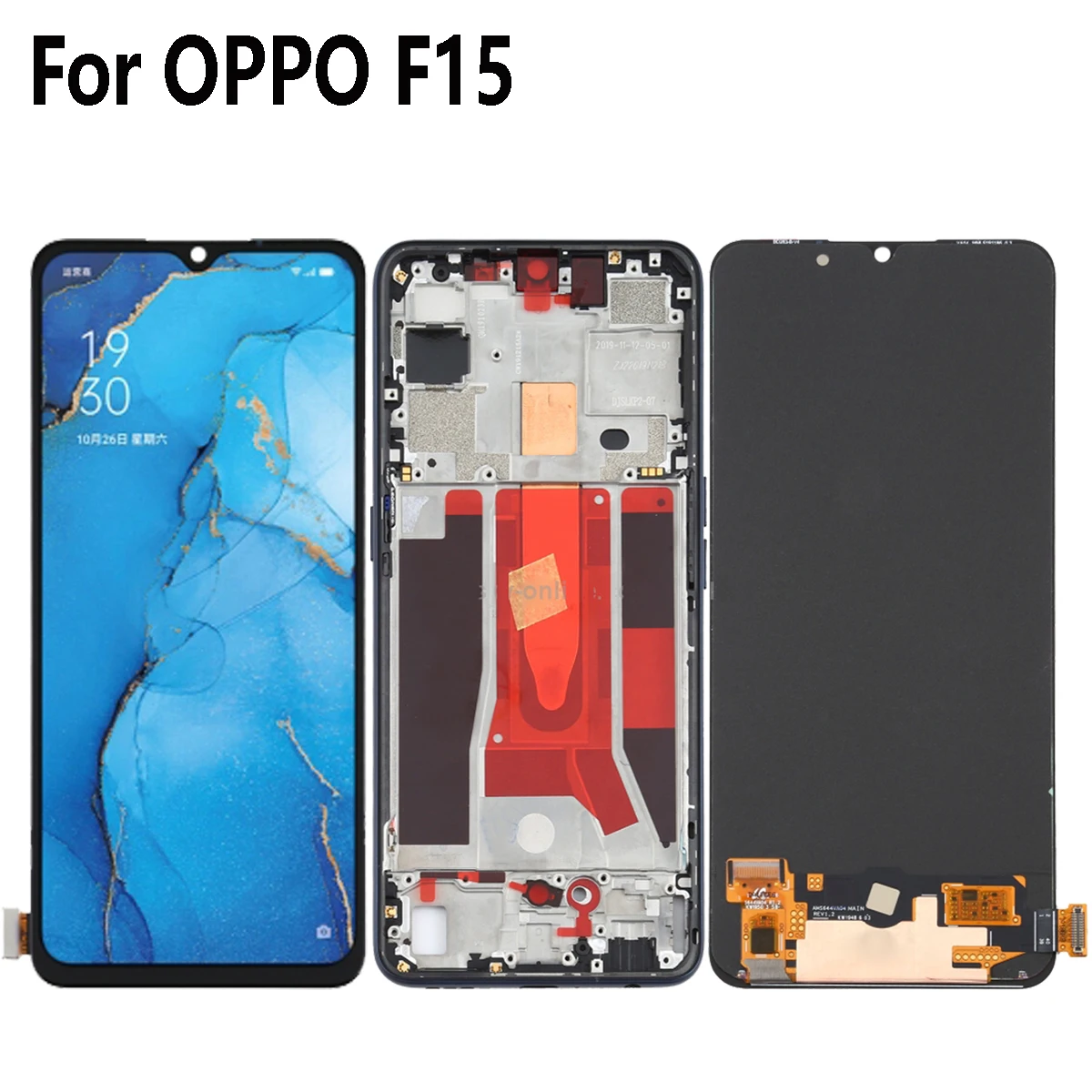 

Original 6.4" For OPPO F15 CPH2001 LCD Dispaly Touch Digitizer Screen Assembly