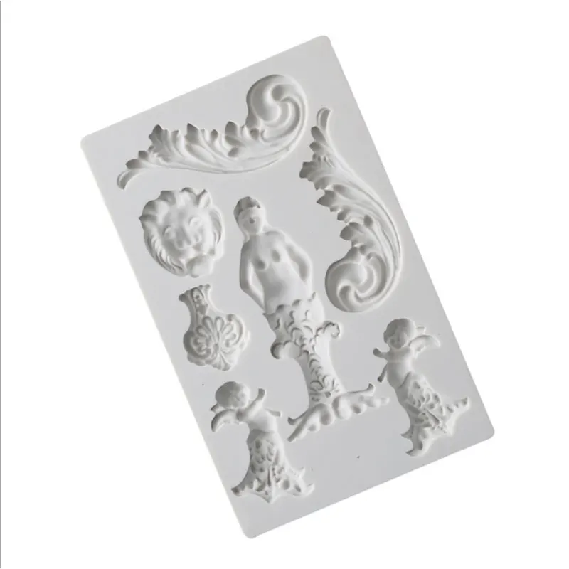 Силиконовая форма с изображением ангела помадной формы для украшения торта